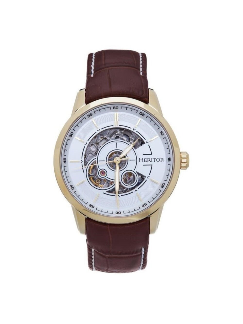 NWT Heritor Davies White Dial Men's Watch